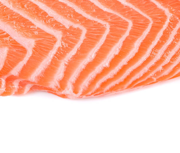 istock Closeup of raw salmon. 518345146