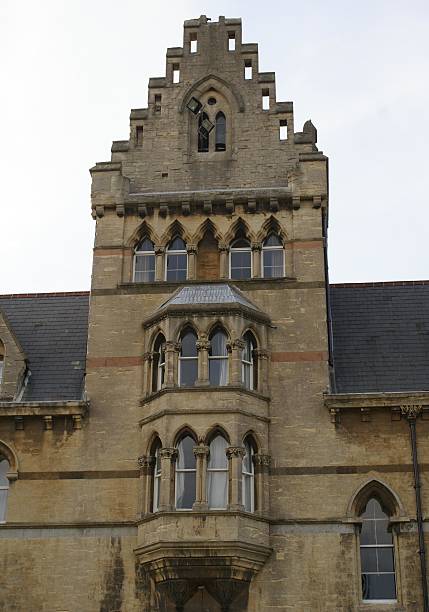 istock Bay window, Christ Church in Oxford England 518345408
