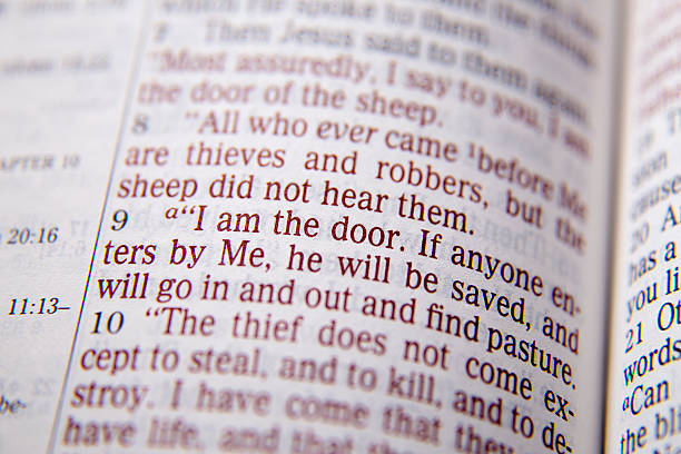 istock Bible text - I AM THE DOOR - John 10:9 518348850