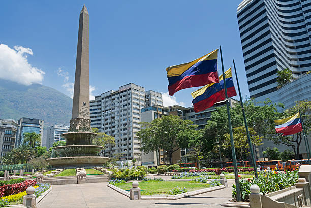 France Square Caracas, Venezuela - March 25, 2016: Plaza Francia (France Square), also known as "Plaza Altamira", is a public space located in Altamira, east Caracas. It was built at the beginning of the decade 1940s and opened in August 11, 1945 with the original name of "Plaza Altamira", later its name changed due to an agreement between the cities of Caracas and Paris to have a Venezuela Square in Paris and a France Square in Caracas. This square was designed by town planner Luis Roche within the project of "Altamira neighborhood", a wealthy district of Chacao municipality in Miranda States. caracas stock pictures, royalty-free photos & images