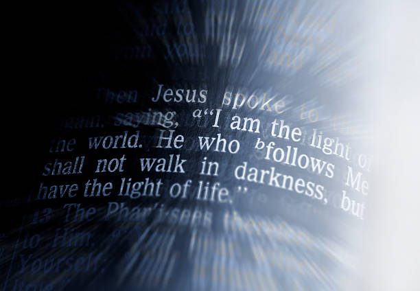 istock Bible text - I AM THE LIGHT OF THE WORLD 518350090