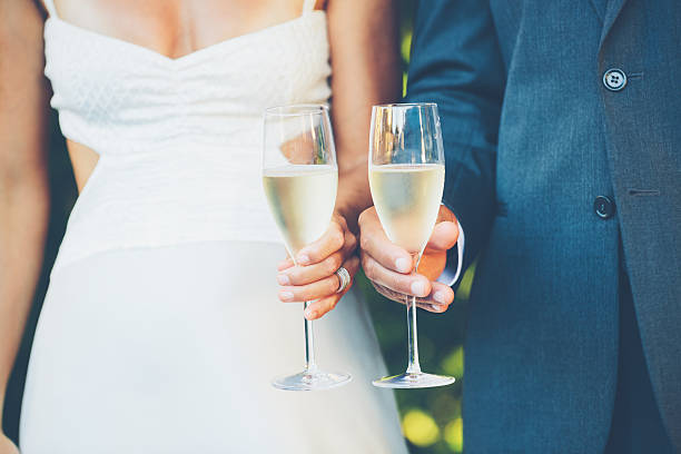 istock Wedding Couple Champagne 518351113
