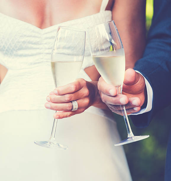istock Wedding Couple Champagne 518351115