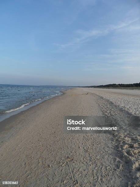 Lonely Beach On The Island Of Usedom Toward Swinemunde Stock Photo - Download Image Now