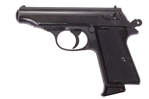 istock walter pp handgun isolated on white 518352263