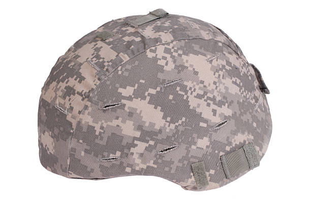 istock us army kevlar helmet with camouflage cover 518352279