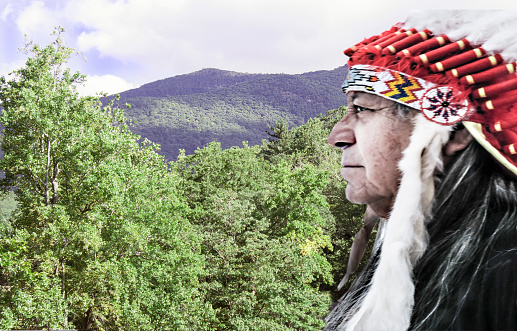 Hope Indian, Native American, blends his feelings with the landscape that was once theirs.