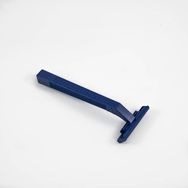 istock The close up of dark blue plastic razor 518354786