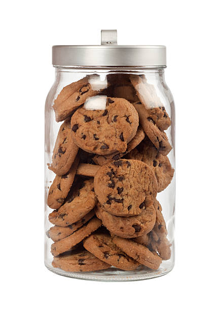 istock Jar of chocolate chip cookies 518355383