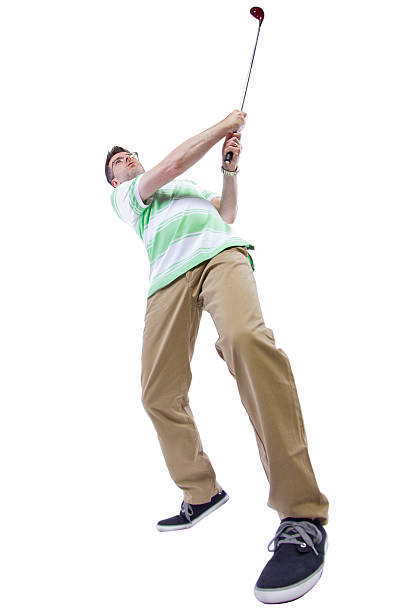 istock Middle-Aged Golfer With A Club and a Golf Ball 518355695