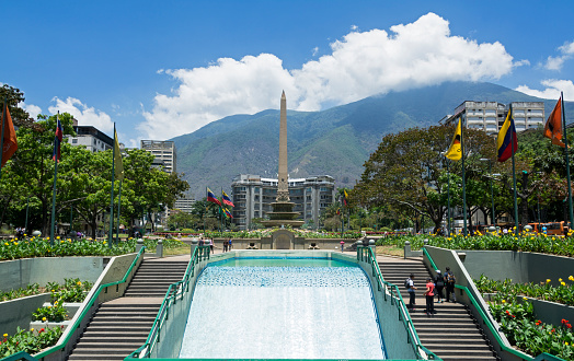 Caracas, Venezuela - March 25, 2016: Plaza Francia (France Square), also known as \