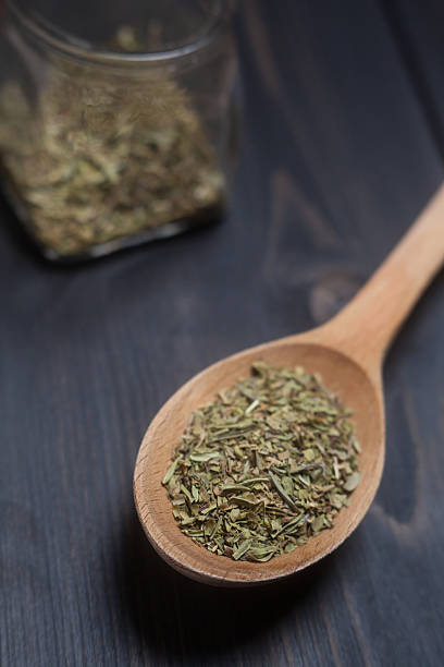 istock Spoon of green spice 518357144