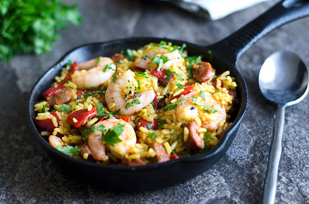 Spanish cauli rice stock photo