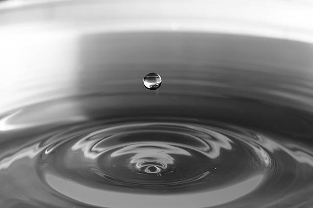 istock Stop action photo of water drop with reflection 518357634