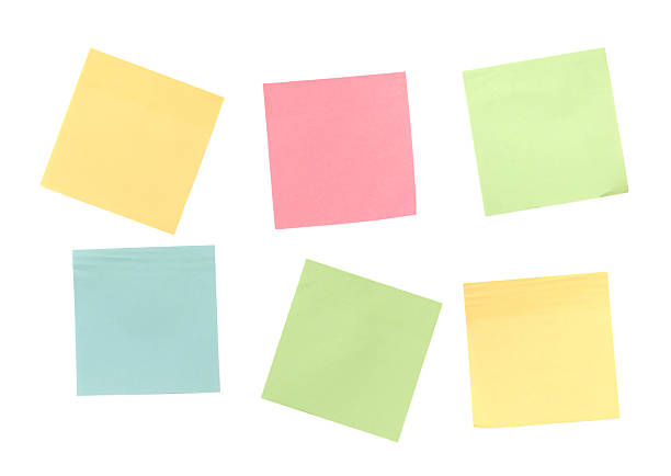 istock Colorful stickers isolated on white 518358218