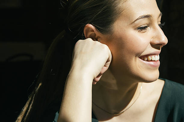 istock Beautiful woman smiling 518358522