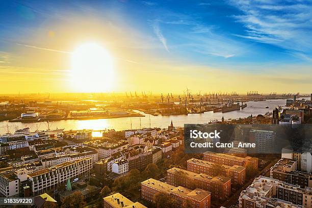 Hamburg Stock Photo - Download Image Now - Hamburg - Germany, Shipyard, Sun