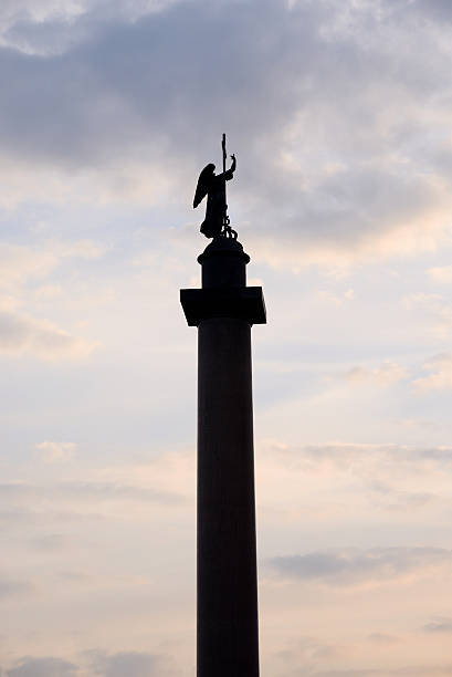 istock Silhouette of Alexander Column. 518361406