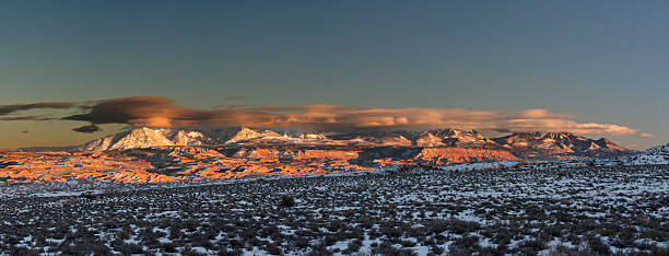 the La Salle Mountains from Arches National Park