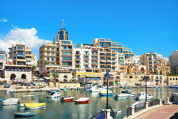 istock St. Julians bay. Malta 518368940