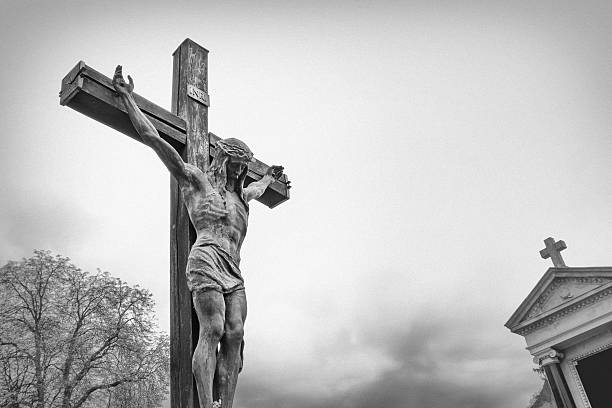 istock Crucifix Crucified Jesus Christ on Cross 518369696