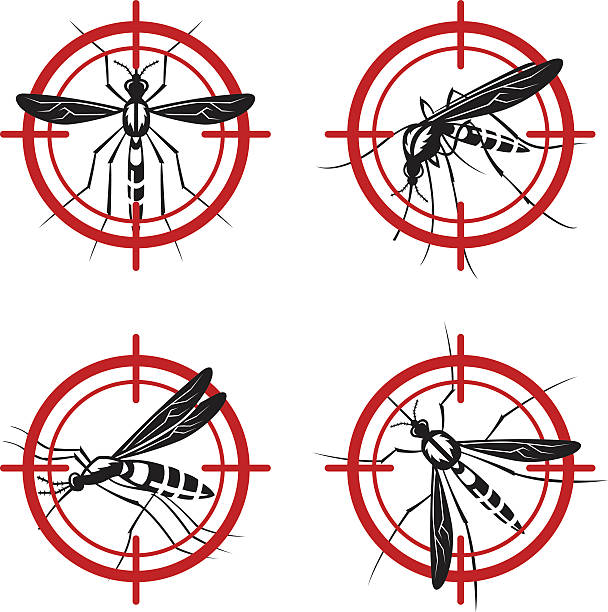 모기 팻말 세트 중 - taint stock illustrations