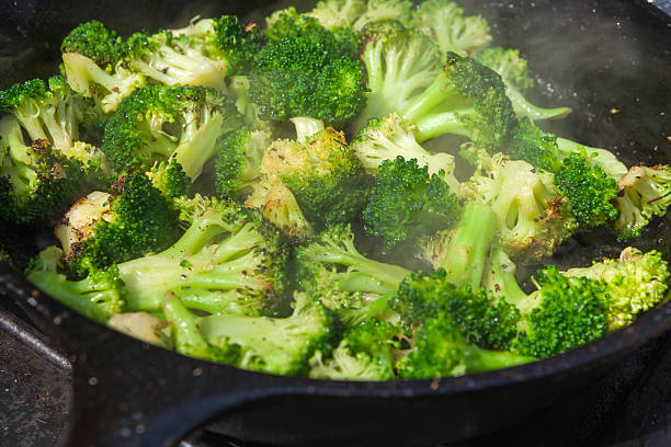 istock Sauted Broccoli in cast iron skillet 518372318