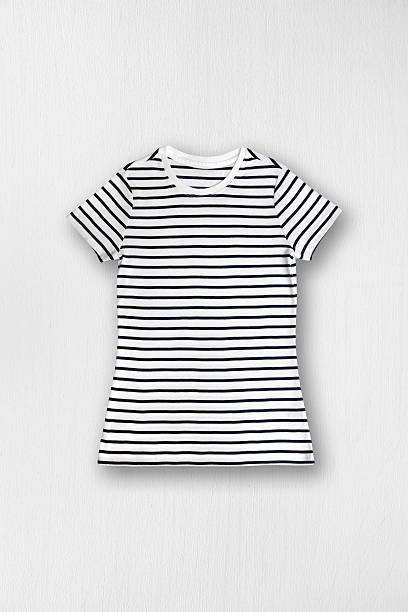 istock Striped womens t-shirt 518373164