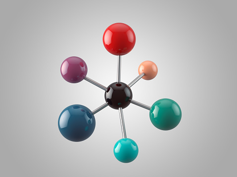 Molecular structure with 7 atoms