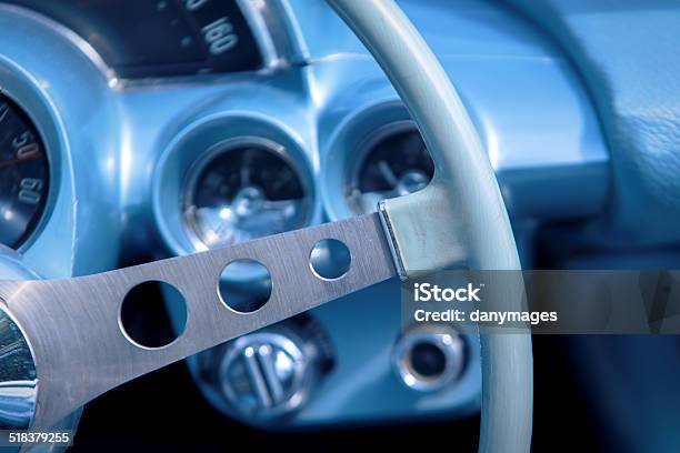 Blue Dashboard Stock Photo - Download Image Now - Ancient, Antique, Blue