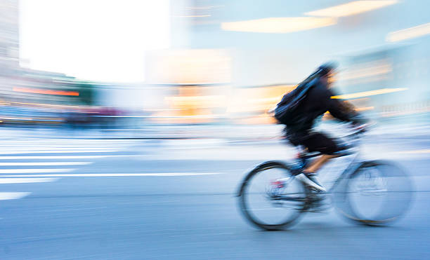 istock Man cycling in New York 518380315