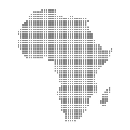 Dotted Map of Africa