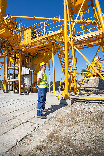 istock Cement factory a mixer cement tower 518382067
