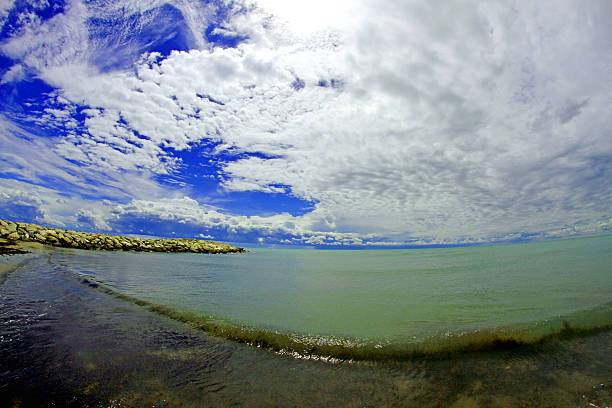 istock Ocean Beach photographed with fisheye 518382667