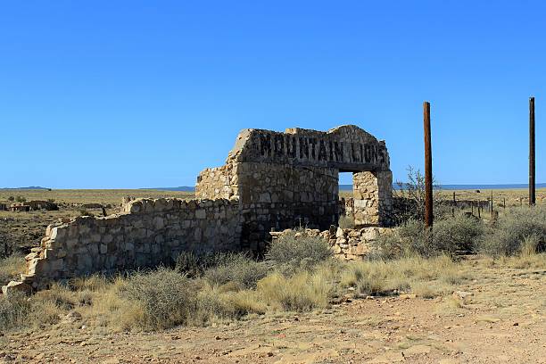 istock Broken Stone Wall of Mountain Lion Pen 518383980
