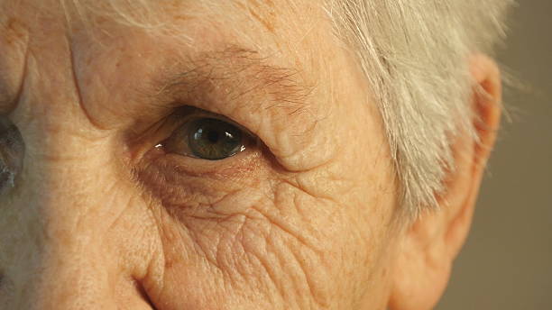 istock Grandmother looking at the camera. Close-up 518384982