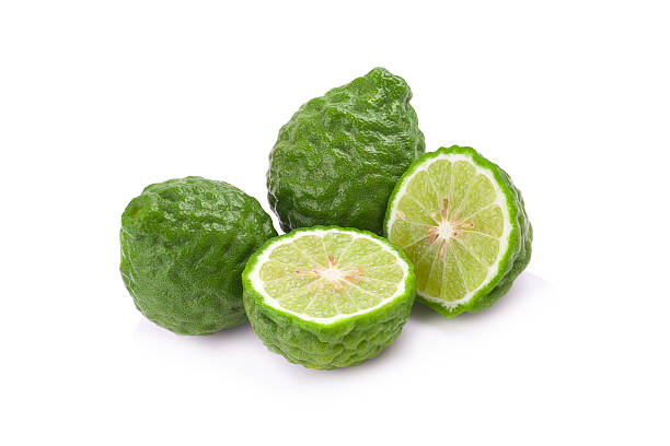 istock Bergamot fruit on white background. 518386386