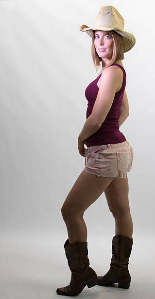 istock Attractive  Cowgirl In Profile 518394784