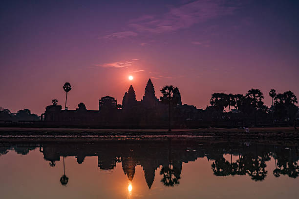 istock Sunrise over Angkor Wat. 518395624