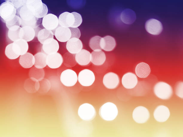 istock Colorful christmas background with bokeh lights 518396098