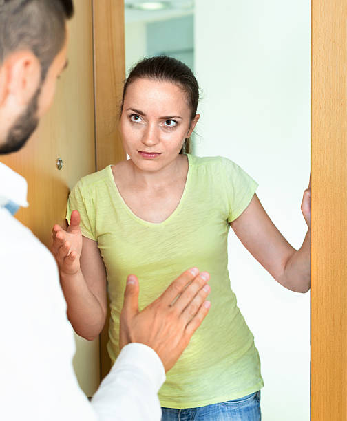 istock Upset young couple quarreling 518396504