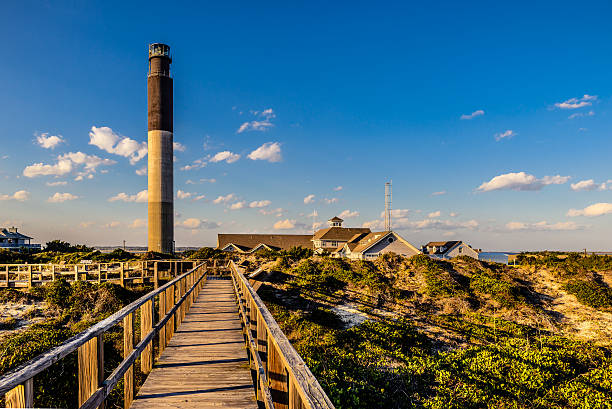 Monumental lighthouse in Oak Island
