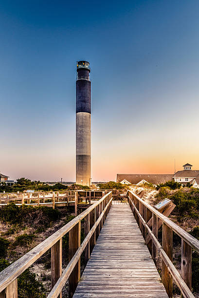 istock Oak Island Lighthouse viewed from the ramp 518396588