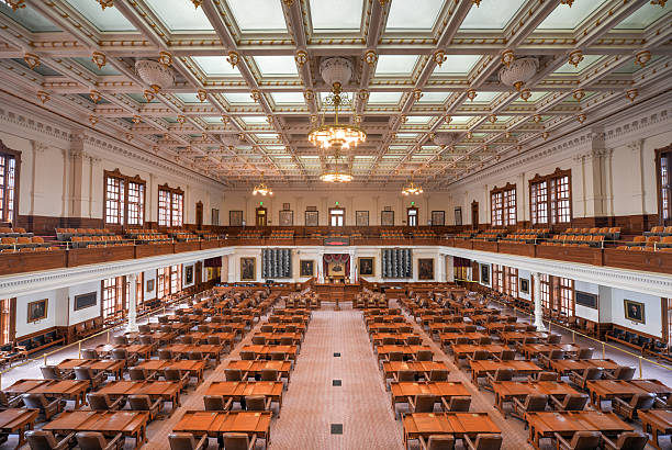 Austin, Texas - March 7, 2014: The House of Representatives Chamber of the Texas State Capitol building on March 7, 2014 in Austin, Texas.