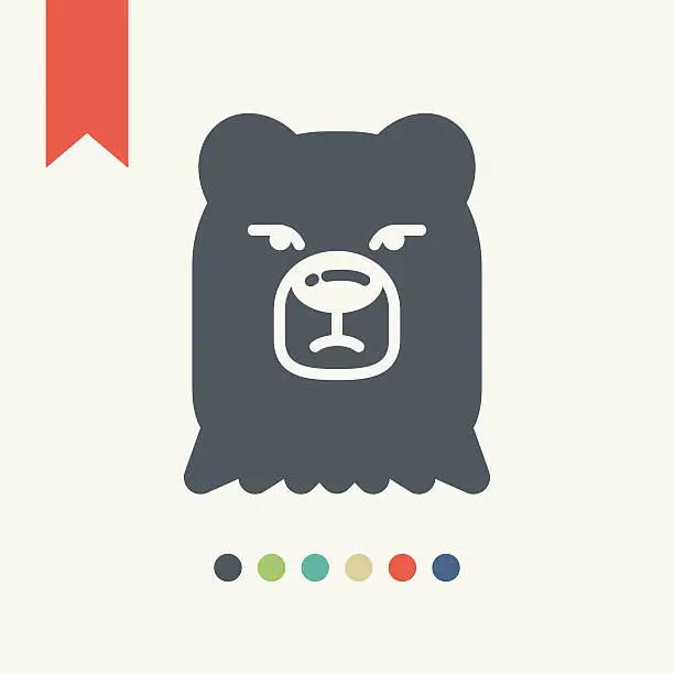 Vector illustration of Bear icon