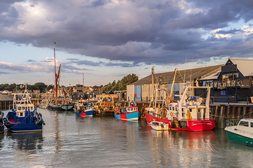 Whitstable is a small fishing port and holiday resort on the Kent coast