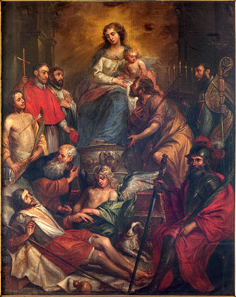 istock Bruges - Madonna and the saints in st. Giles church 518399845