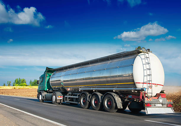istock Gas tanker on the road 518401795
