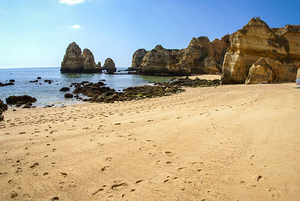 istock Scenic beach at Lagos, Portugal 518403569