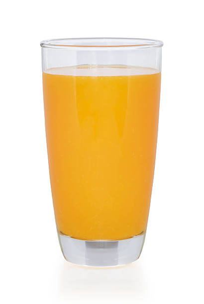 istock Orange juice. Isolated on white background 518405741